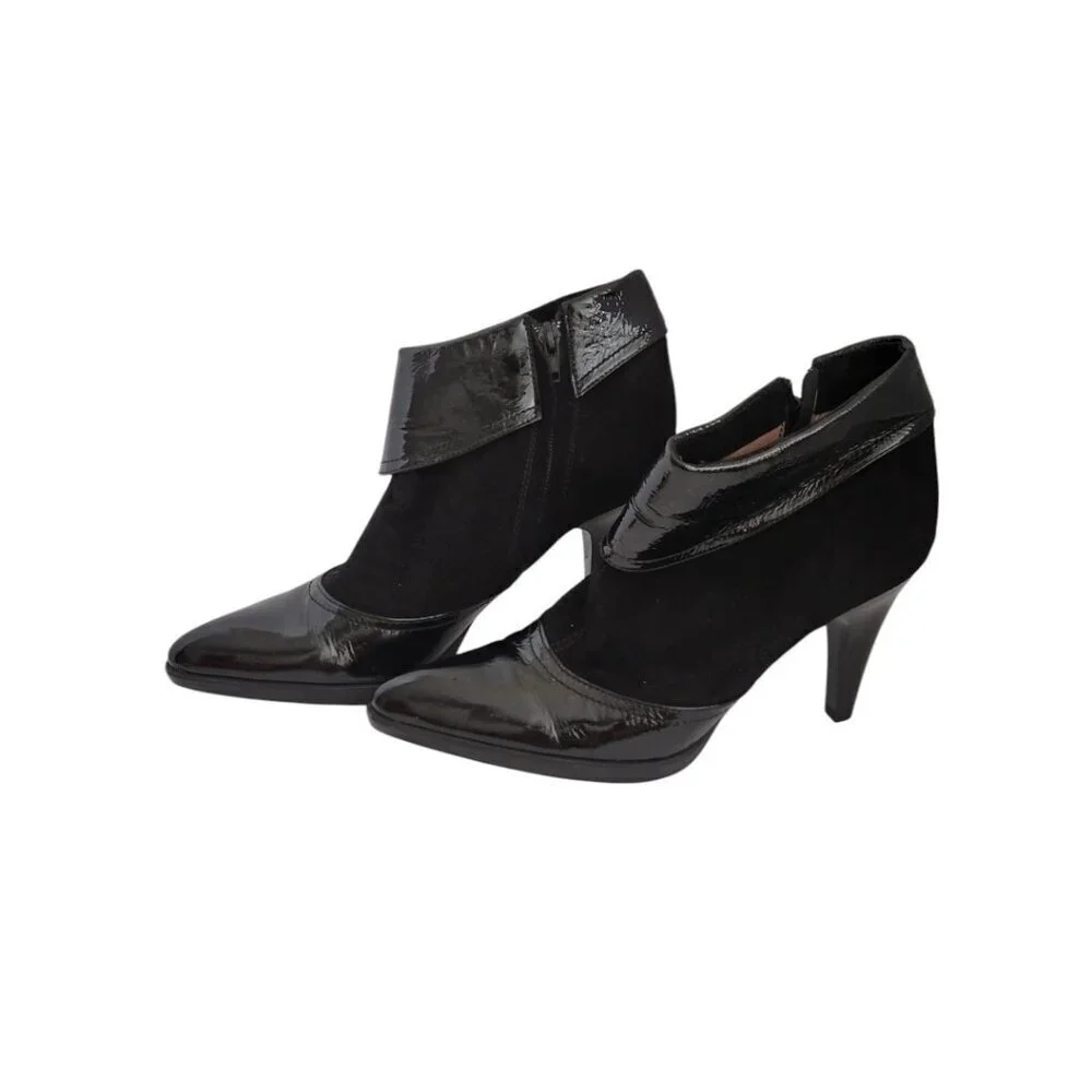 Sexy Women's Little Black Bootie Boots Unisa Europa‎ Shoes 39 8.5